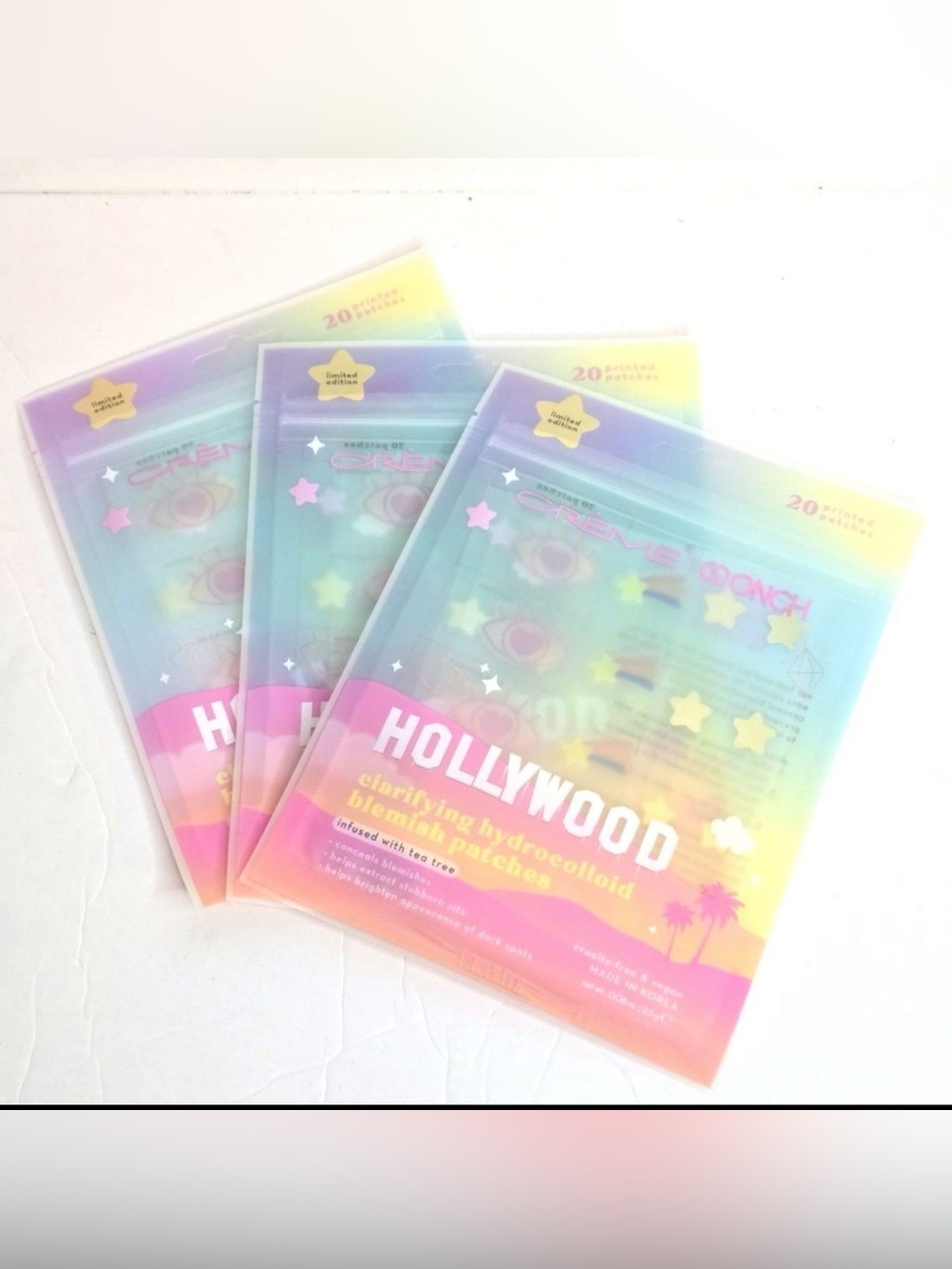 🌟 The Crème Shop x ONCH Hollywood Clarifying Hydrocolloid Blemish Patches 🌟
